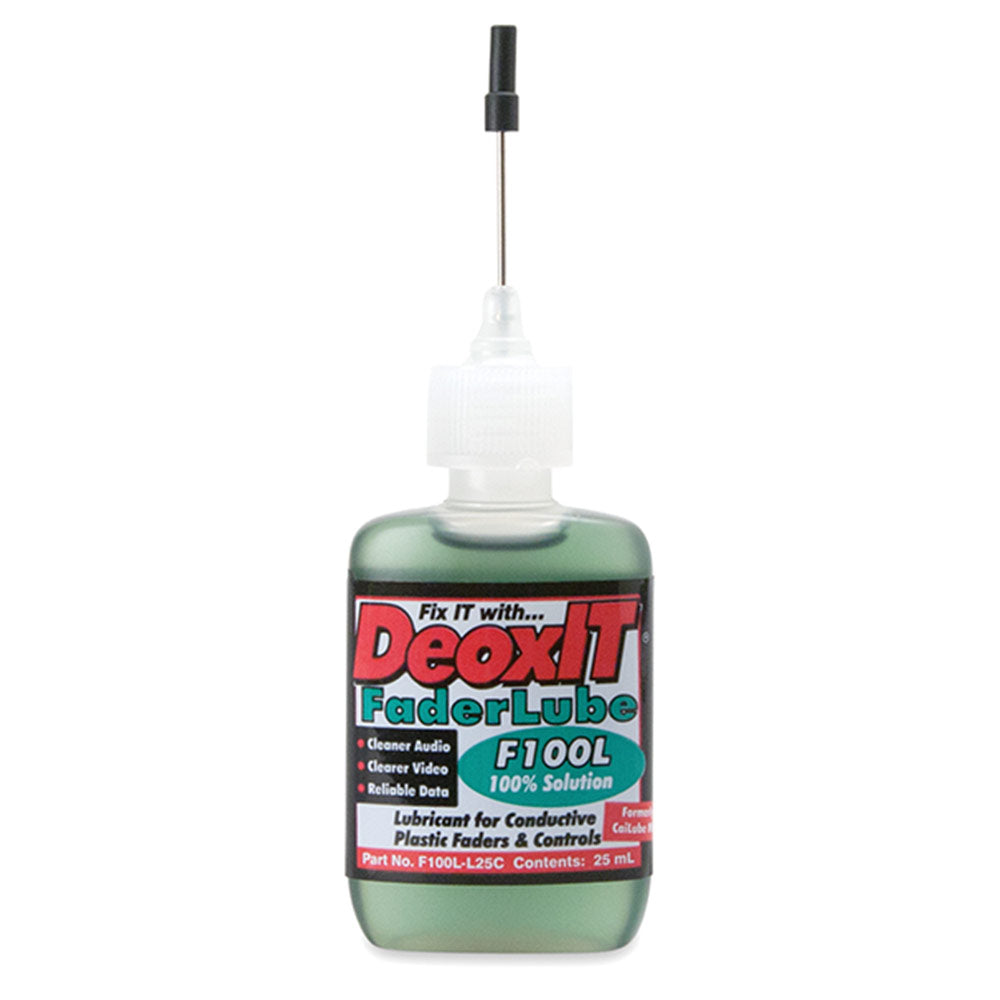 Hosa F100L-L25C CAIG DeoxIT FaderLube, 100% Dropper, 25 ml