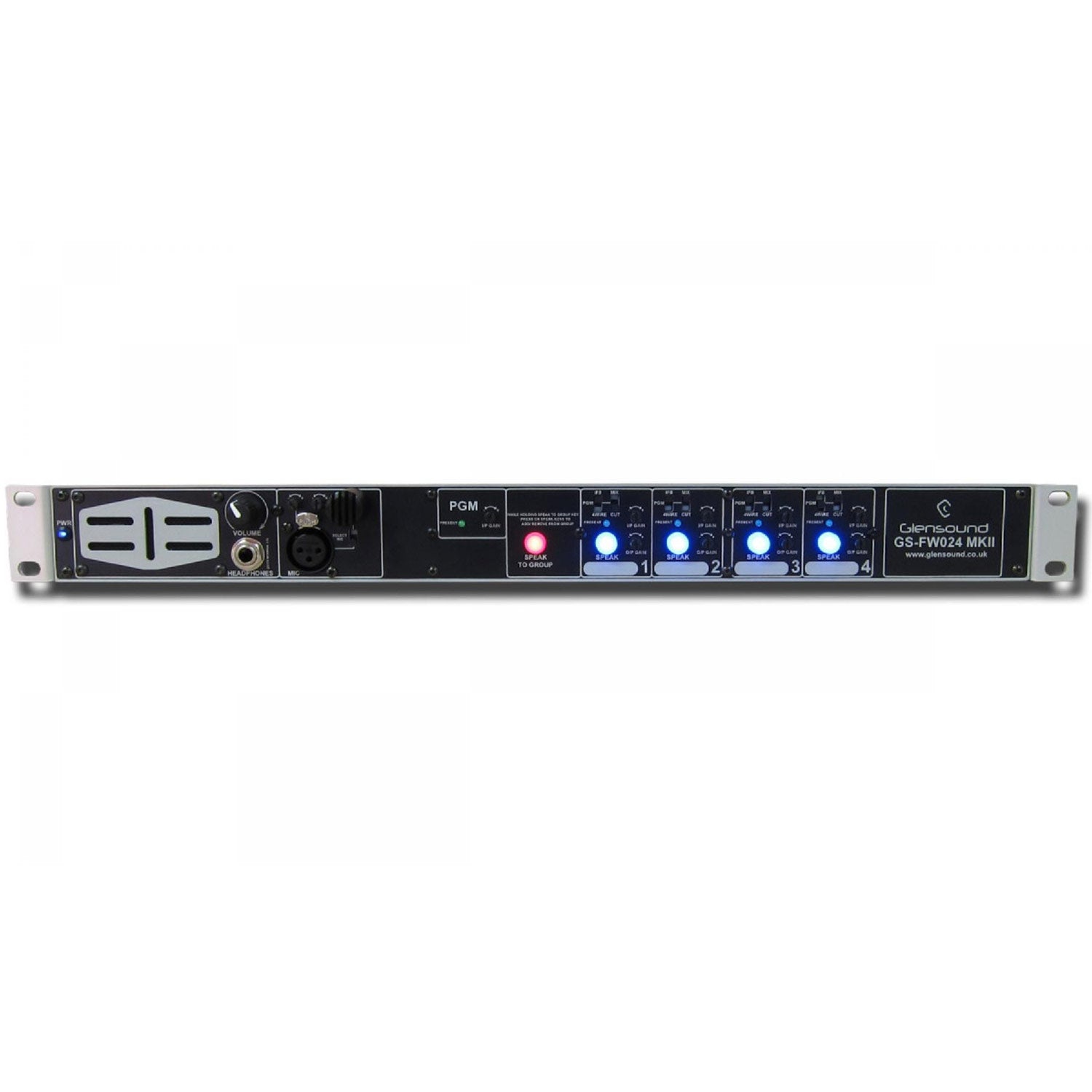 Glensound GS-FW024 MKII - Four Channel 4 Wire Subrack