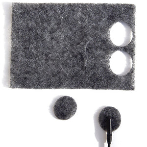 Rycote 75454 Undercovers Fabric Lavalier Covers With Stickies (Set Of 30) - Gray