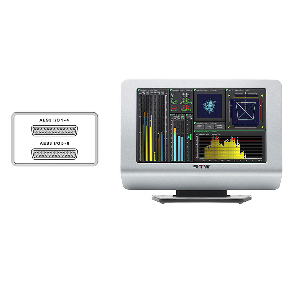 RTW TM9-AES16 - Desktop Loudness Monitor with 16-Channel AES I/O