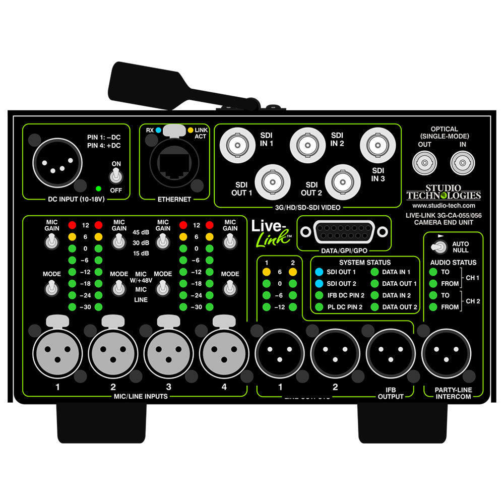 Studio Technologies LL-3G-CA-055 - Live-Link Sr. Camera-End Portable Fiber Transport Interface