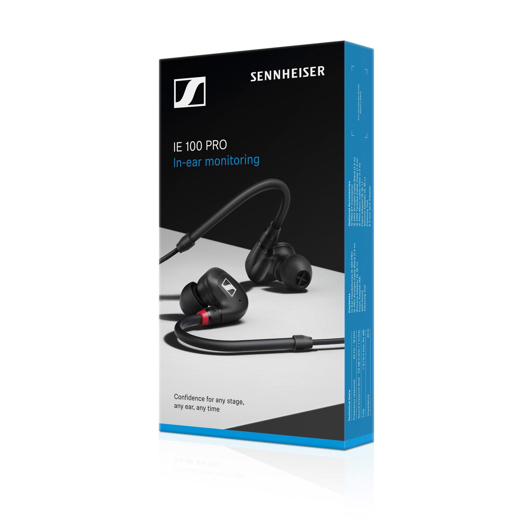 Sennheiser IE 100 PRO - Dynamic In-Ear Monitor Earphones (Black)