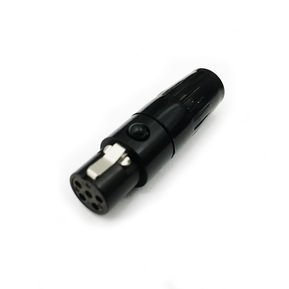 Switchcraft TA5FLBX Tini-QG Mini 5-Pin TA5F Connector (Black)