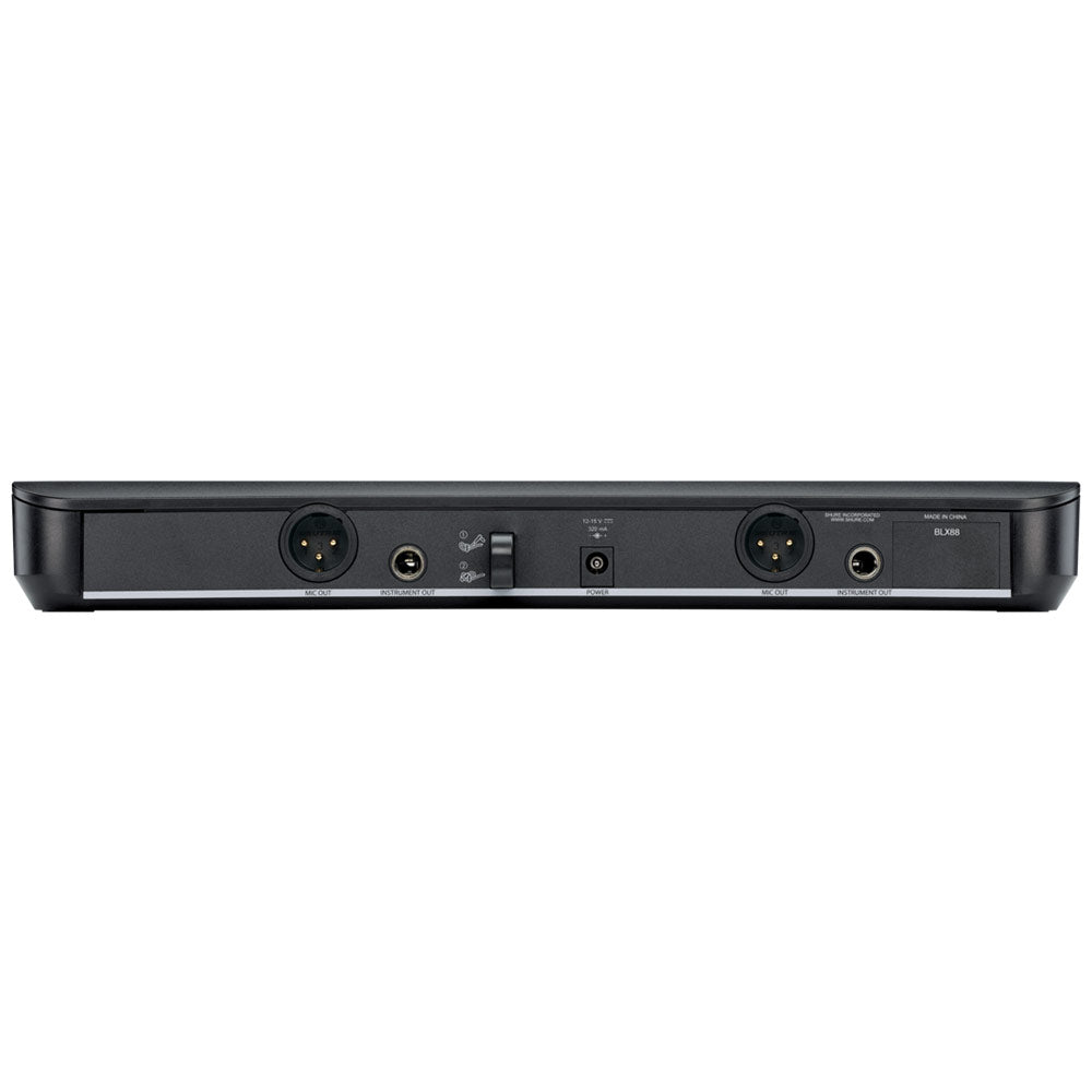 Shure BLX1288/CVL Combo Wireless System with PG58 Handheld / CVL Lavalier (J11 Band - 596-616 MHz)