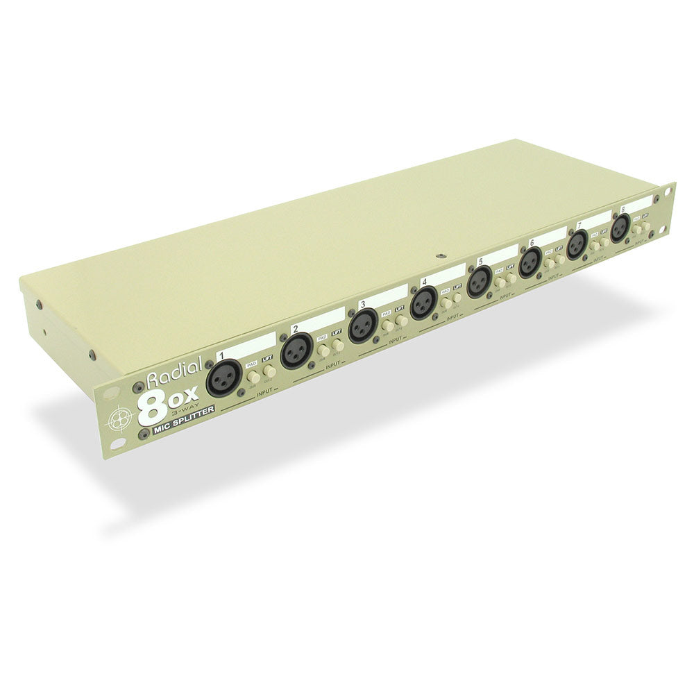 Radial Engineering OX8-R 8 Channel Passive 3 Way Microphone Splitter