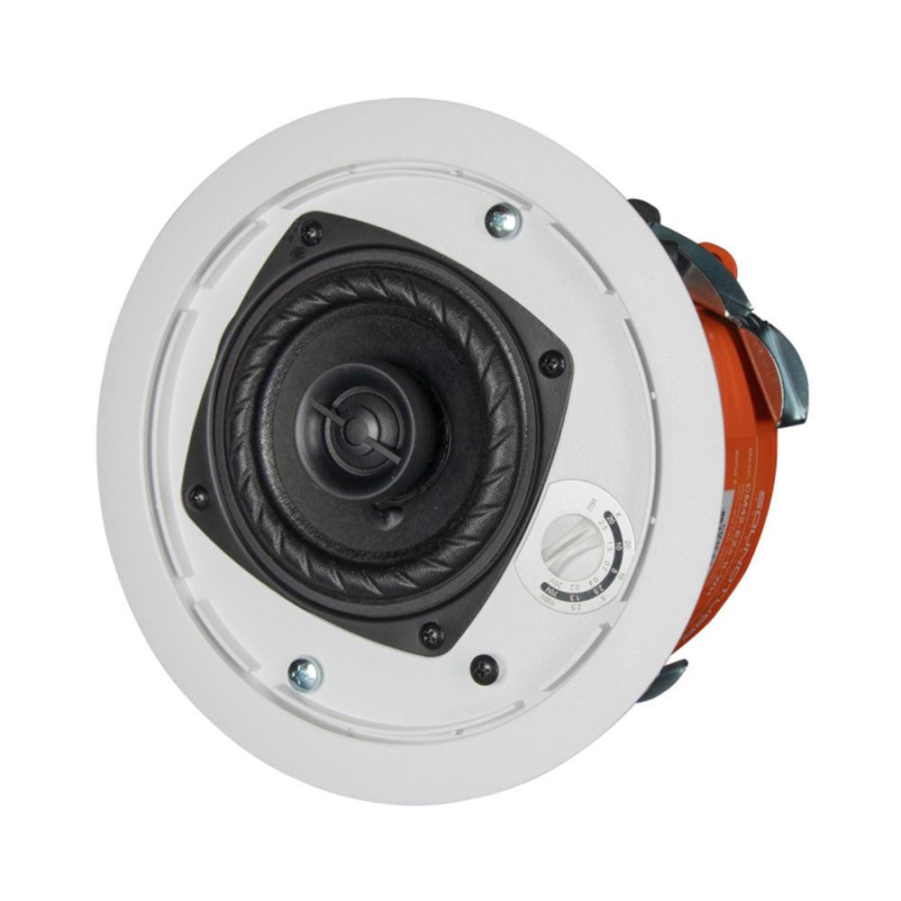 Soundtube CM42-EZS-II-WH - Two-Way 4-Inch In-Ceiling Loudspeaker with Short Can (White)