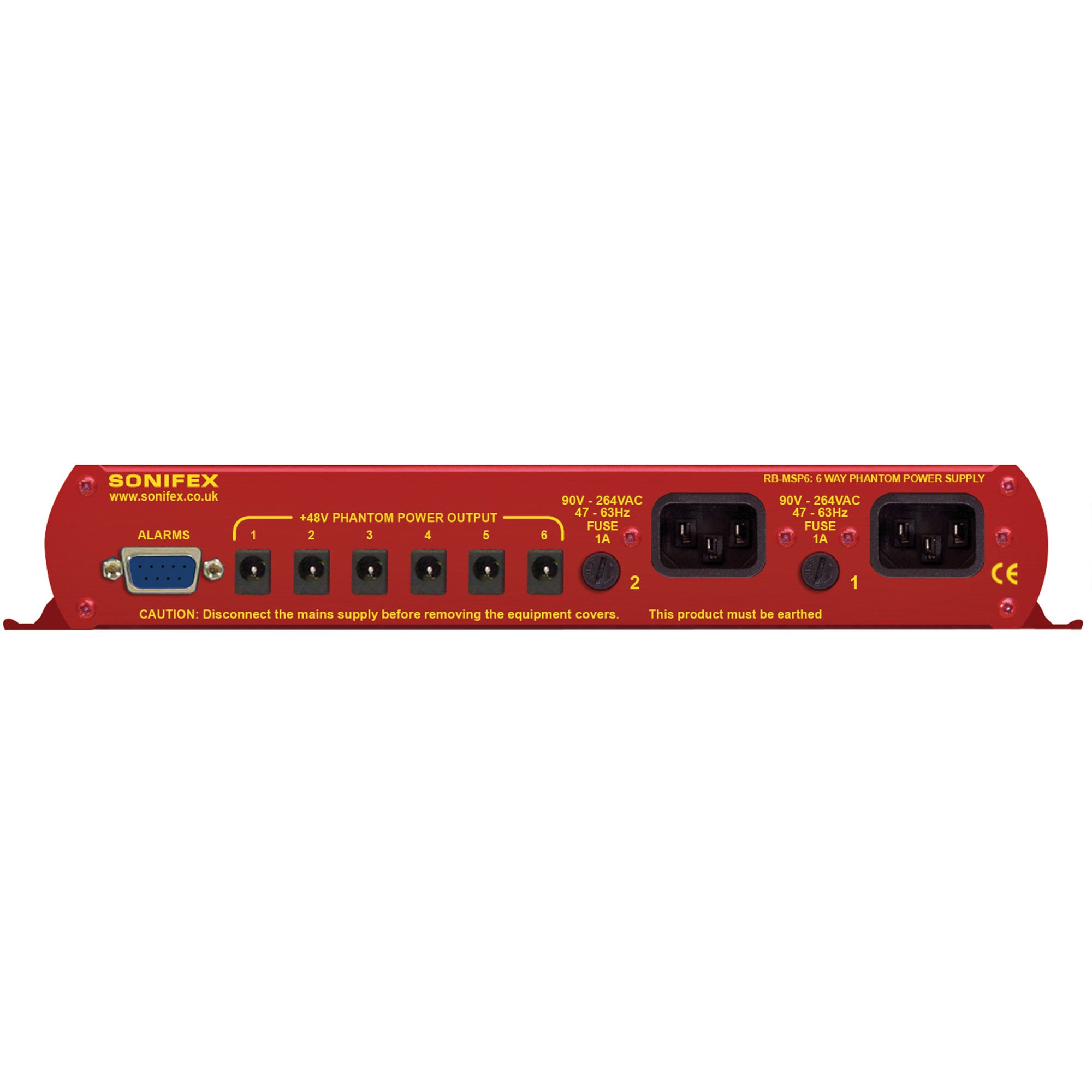 Sonifex RB-MSP6 6 Way Phantom Power Supply (for use with the RB-MS4X3)