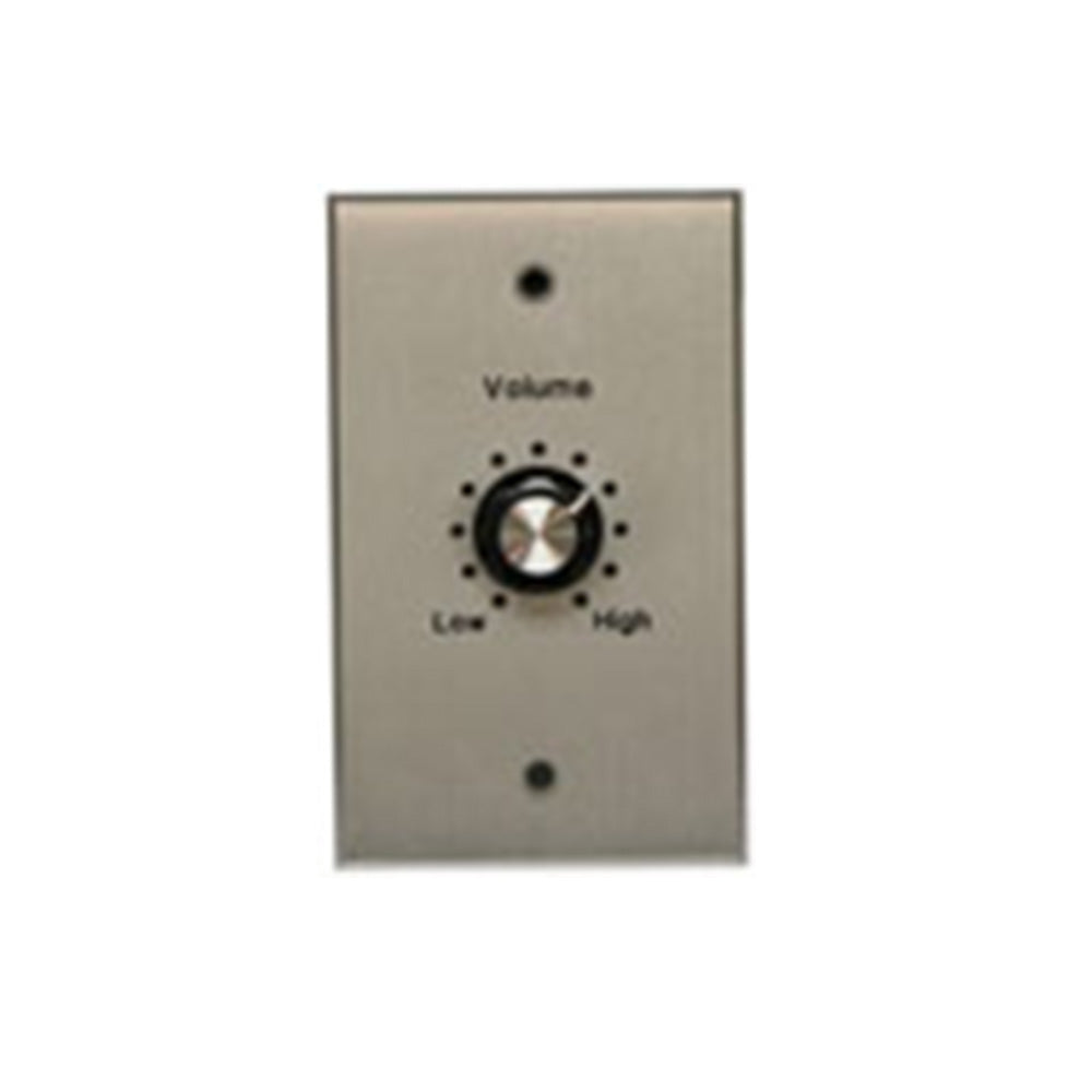 Stewart Audio WP-RVC-A - Remote 10k Ohm Potentiometer Volume Control in Wall Plate (Aluminum Finish)
