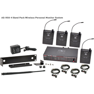 Galaxy Audio AS-950 AnySpot In-Ear Monitor System Band Pack (P2 Band / 470-489 MHz)