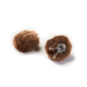 DPA Microphones AIR1-BROWN-L - AIR1 Universal Miniature Fur Windscreen (Brown / Large / Pair)