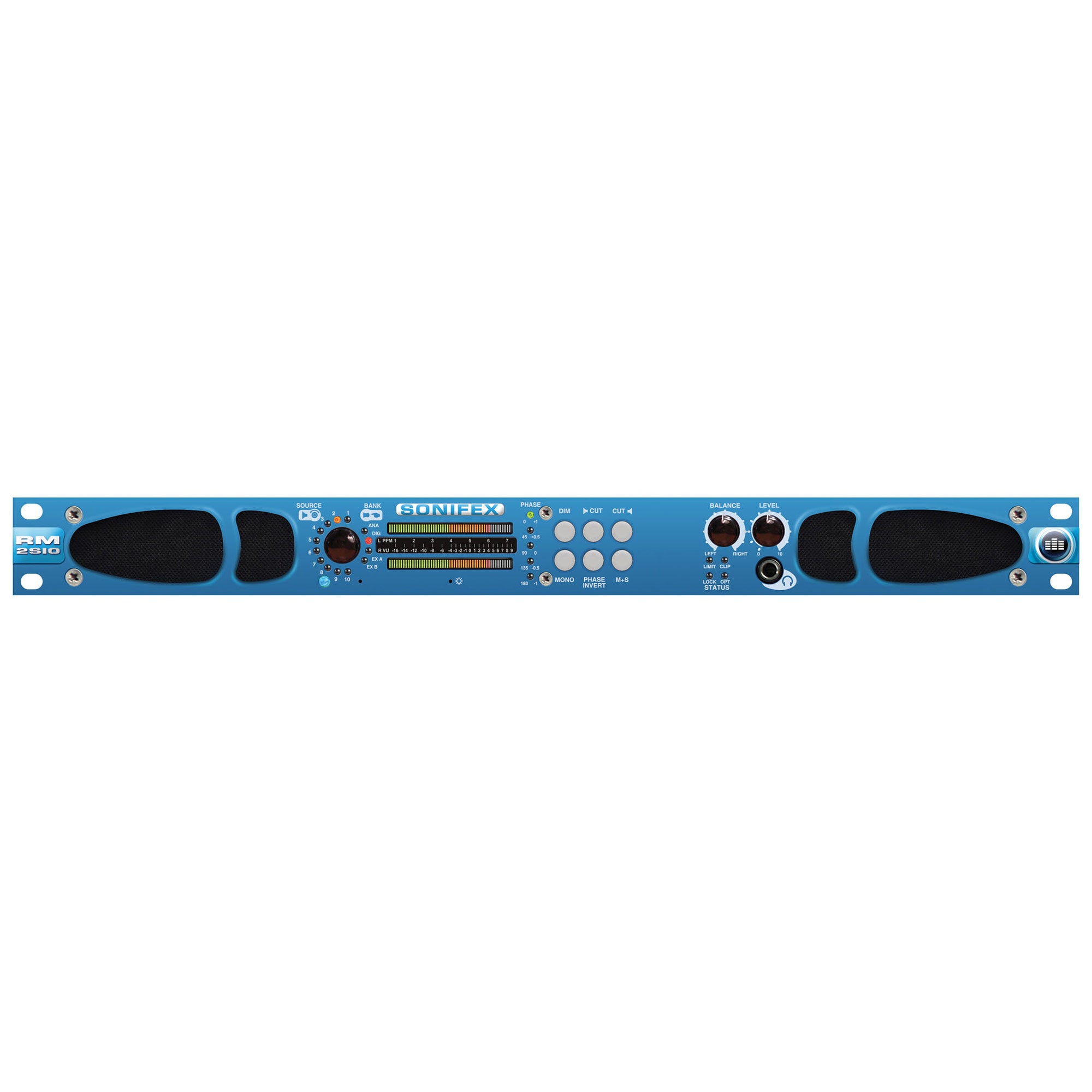 Sonifex RM-2S10 Reference Monitor, 2 LED Meters & 10 Stereo Channel Inputs