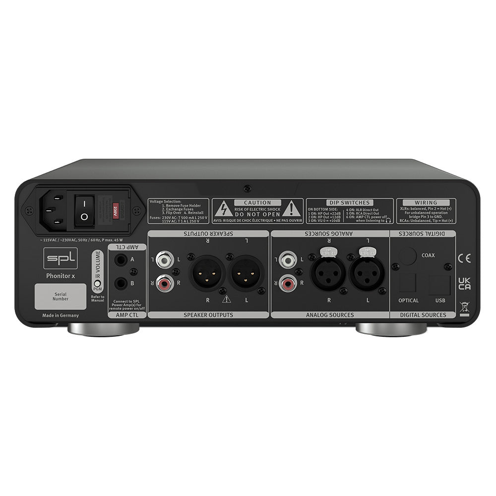 SPL Phonitor X - Headphone Amplifier and Monitor Amplifier (Black)