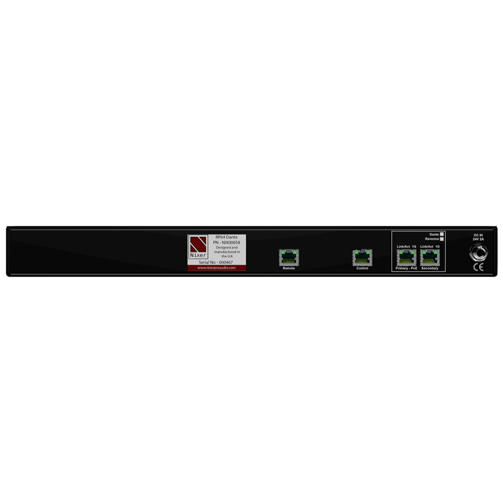 Nixer RP64 - Rack Mount 64x64 AoIP Matrix (Ravenna Version)