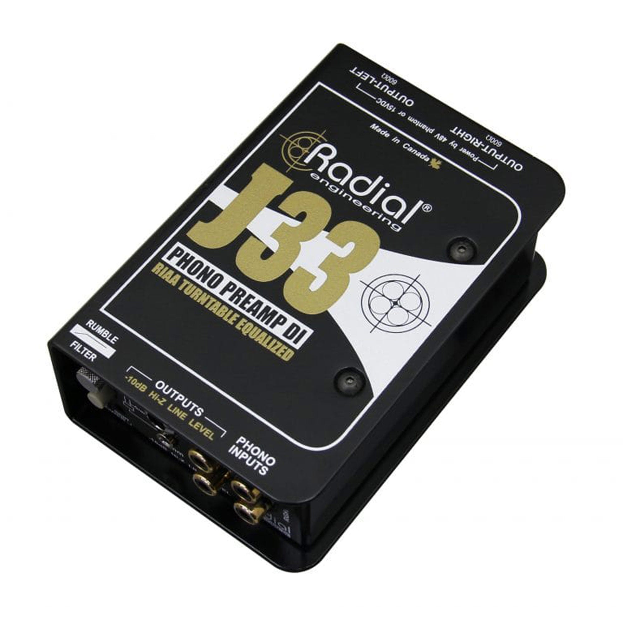 Radial Engineering J33 Active Combination Stereo RIAA Turntable Pre-Amp and Direct Box
