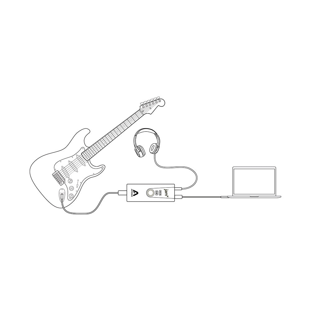 Apogee Jam X - USB Instrument Audio Interface with Compression and Overdrive