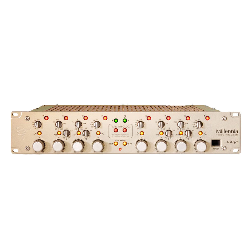 Millennia NSEQ-2 Stereo Parametric Equalizer with Selectable Class A Solid-state + Tube Topologies