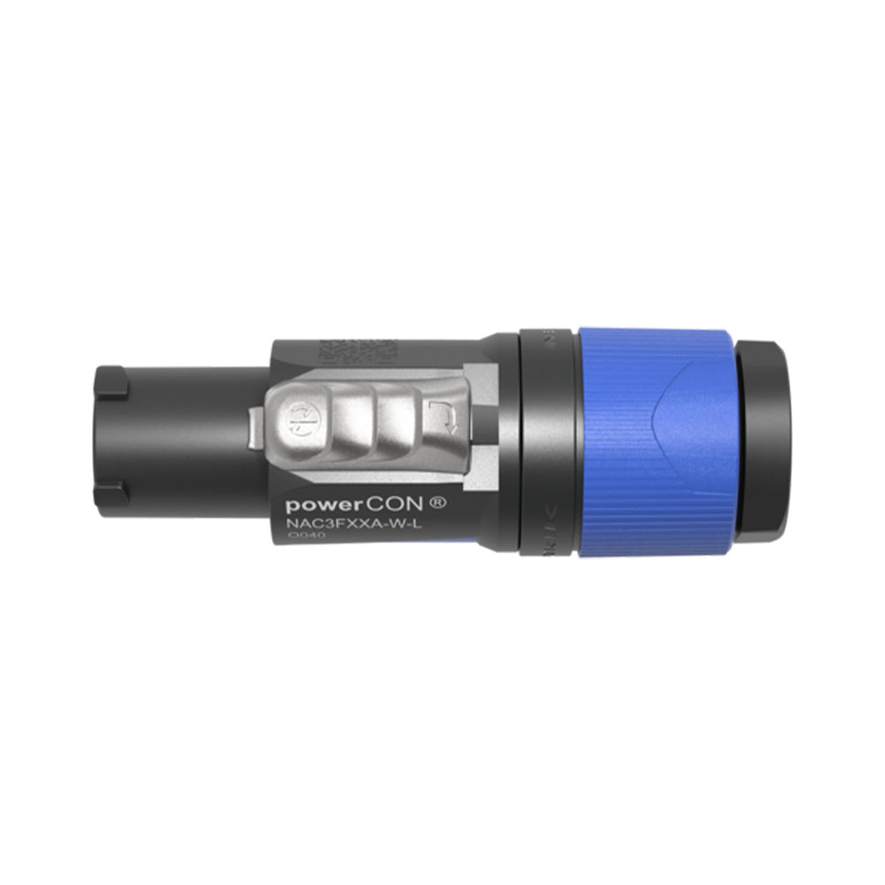 Neutrik NAC3FXXA-W-L - PowerCON Locking AC Mains Input Cable Connector (Blue)