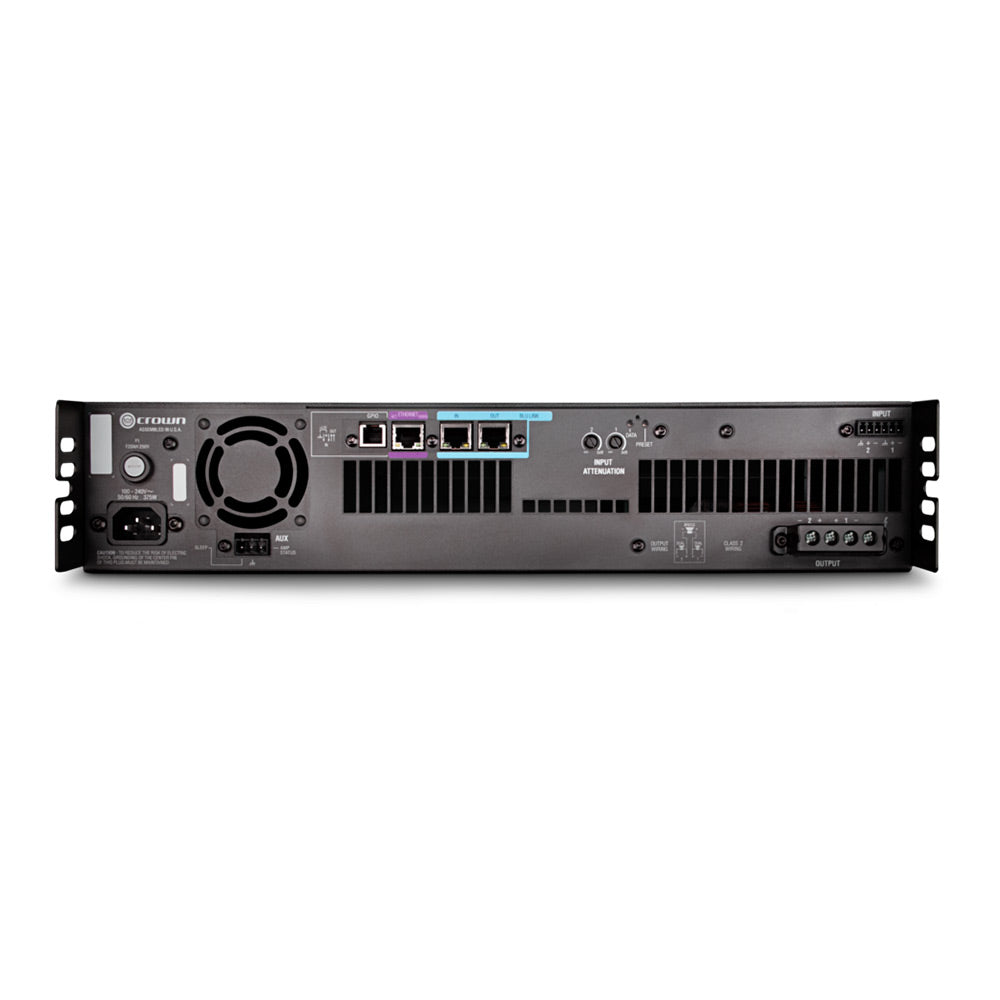 Crown DCi 2|600N Two-Channel 600W @ 4 Ohm Power Amplifier with BLU link, 70V/100V