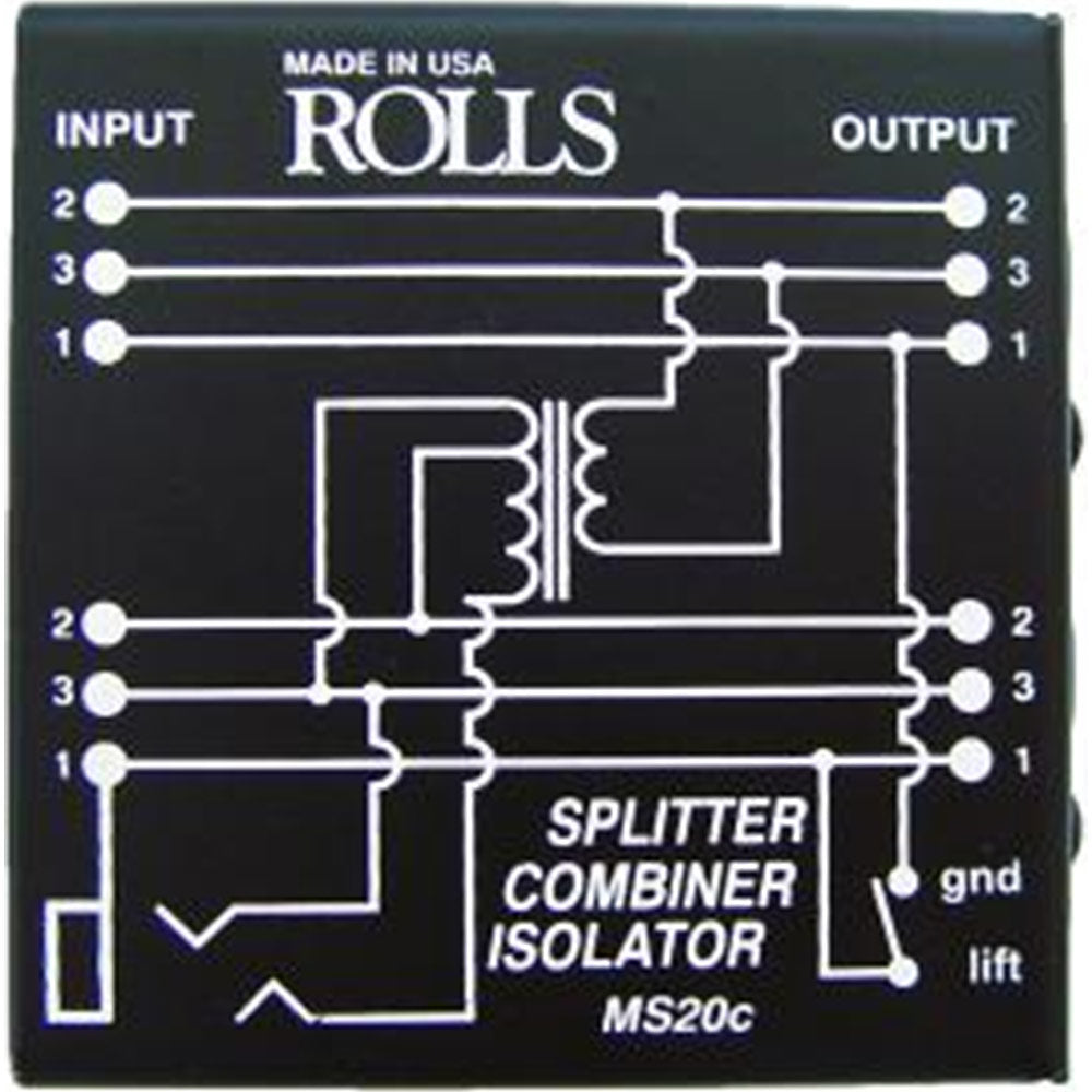 Rolls MS20C Microphone Splitter/Combiner/Isolator
