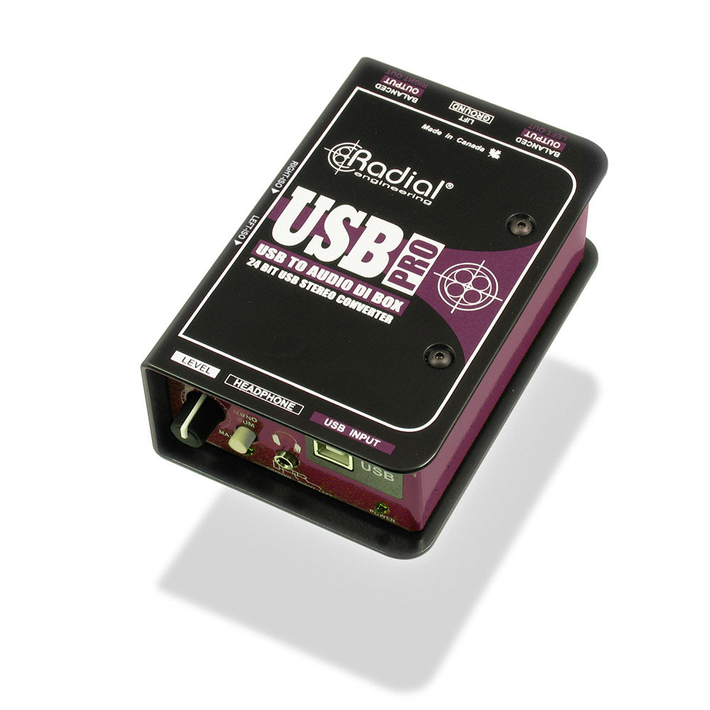 Radial Engineering USB-Pro Stereo USB Laptop Direct Box