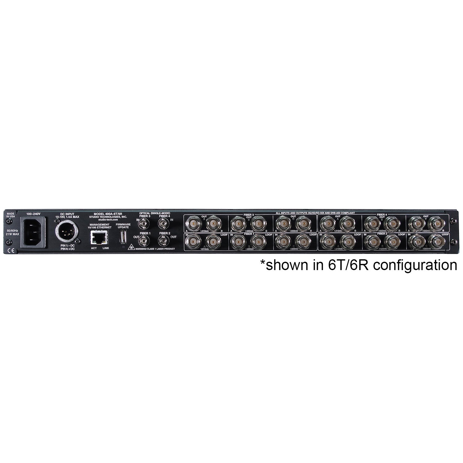 Studio Technologies Model 400A/6T - SDI Over Fiber Interface (6 Send)