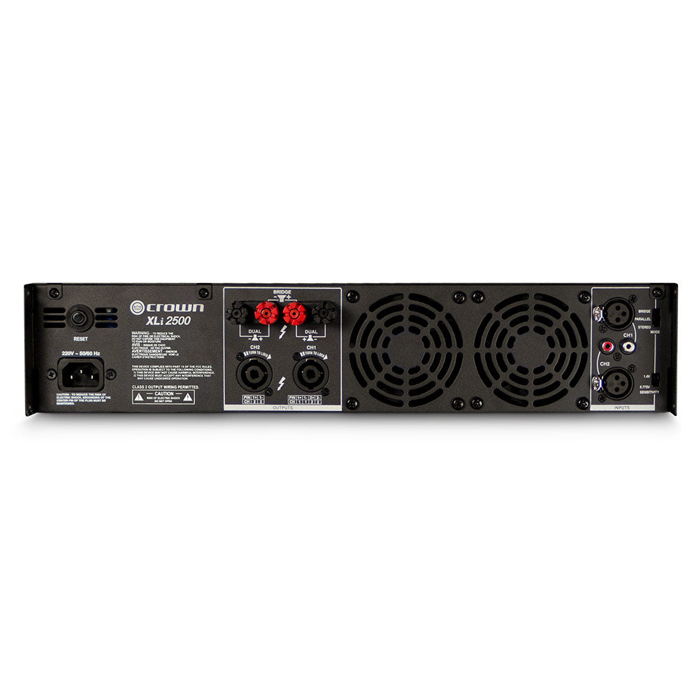 Crown XLi 2500 Two-Channel 750W @ 4 ohm Power Amplifier