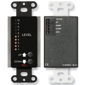 RDL DB-RLC2 Remote Level Control with Ramp (Black) - Custom Engraving Option