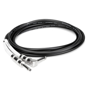 Hosa GTR-215R Guitar Cable, Hosa Straight to Right-angle, 15 feet