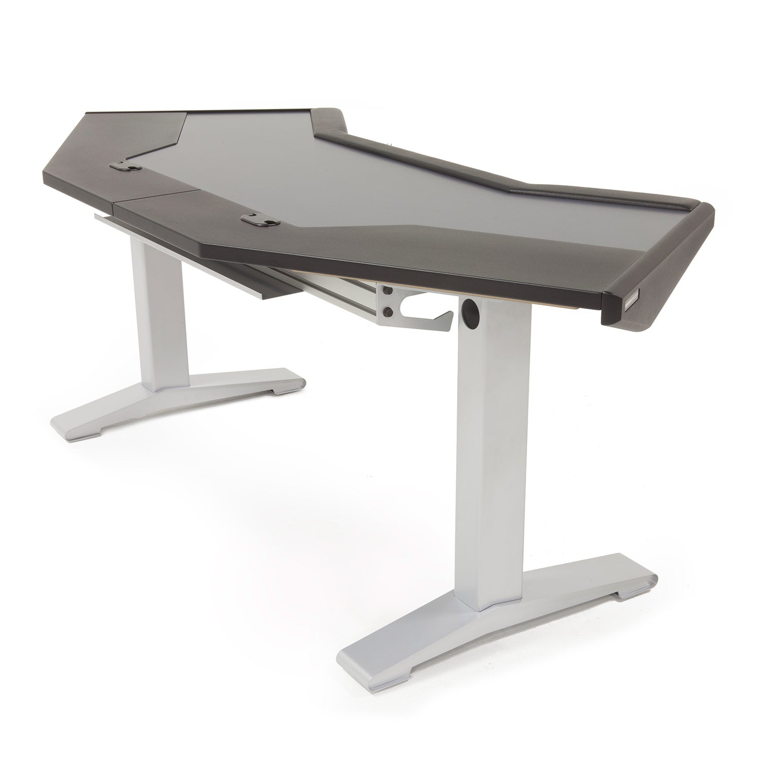 Argosy HALO-G-B-S Halo G Desk W/Black End Panels And Silver Legs