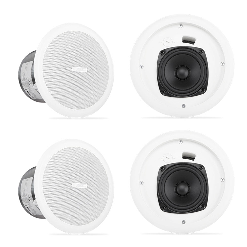 QSC AC-C4T 4-Inch Full-Range Ceiling Loudspeaker (White)