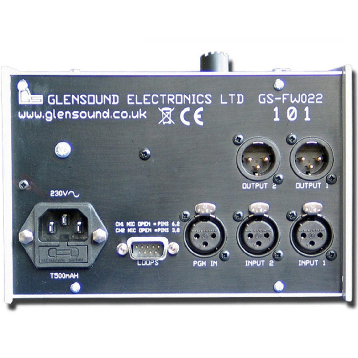 Glensound GS-FW022 - Versatile Two Channel 4 Wire Desktop Unit