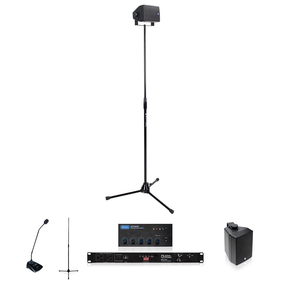 AtlasIED TAS-2 Temporary Audio System (up to 4,960 sq ft)
