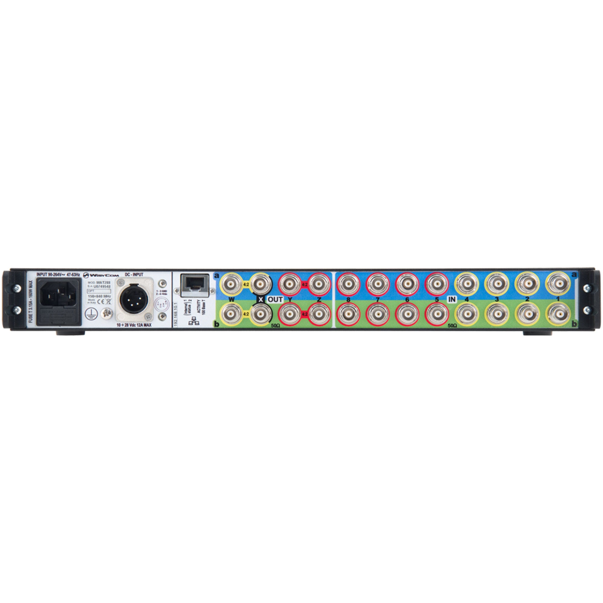 Wisycom MAT288-X1-DC - Diversity Wideband Programmable Matrix Combiner