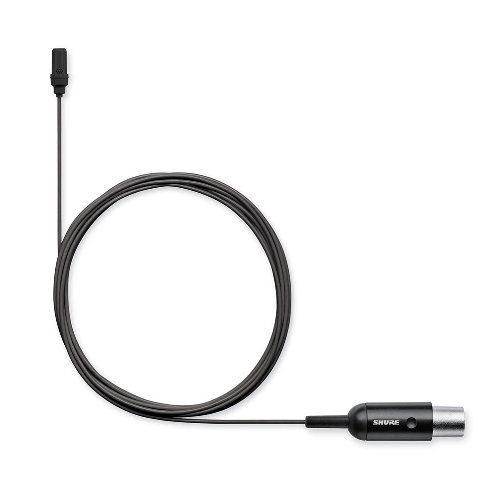 Shure UL4B/C-XLR-A - UniPlex Lavalier Microphone (Black / XLR Preamp)