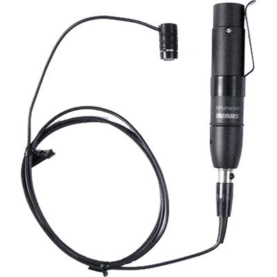 Shure MX183 Microflex Omni Condenser Lavalier Microphone TA4F with XLR Beltpack Preamp