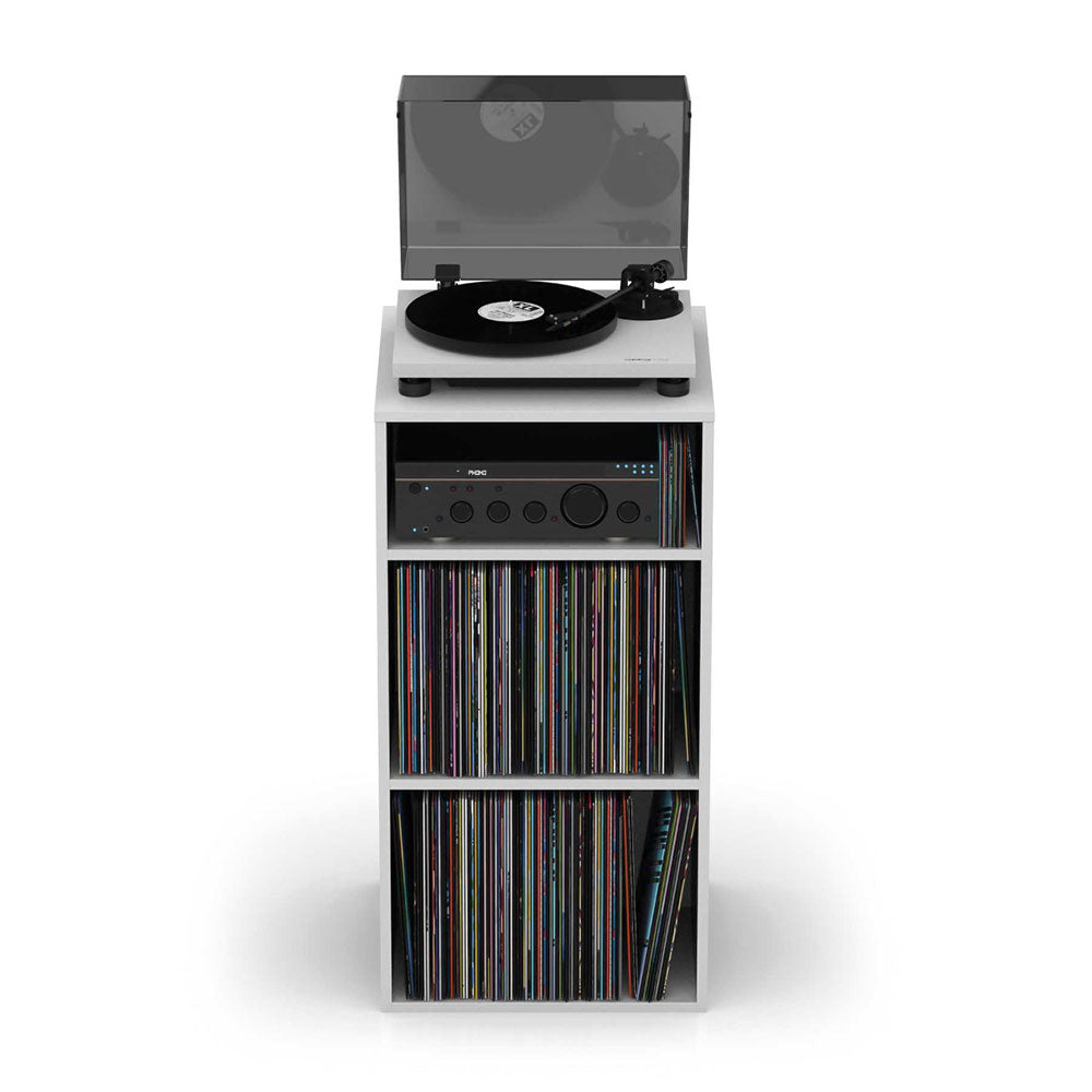 Glorious Modular Mix Rack - DJ Furniture with Storage (White)