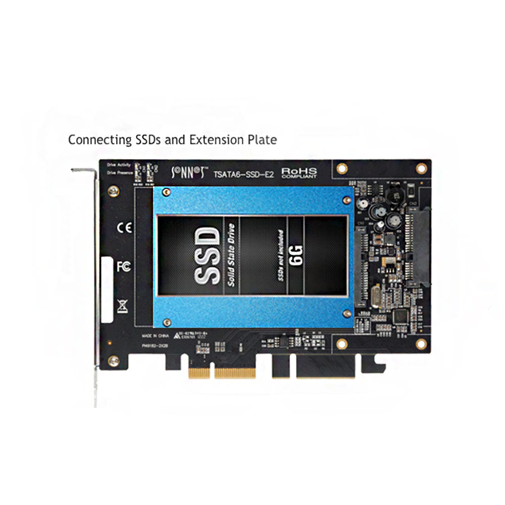 Sonnet TSATA6-SSD-E2 - Tempo SSD 6Gb/s SATA PCIe 2.0 Drive Card for SSDs