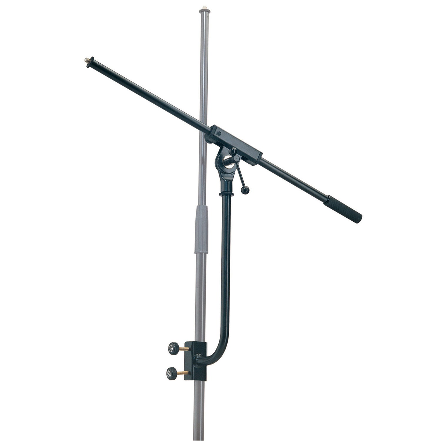 K + M 240/1 Curved Microphone Arm with Boom (Black)