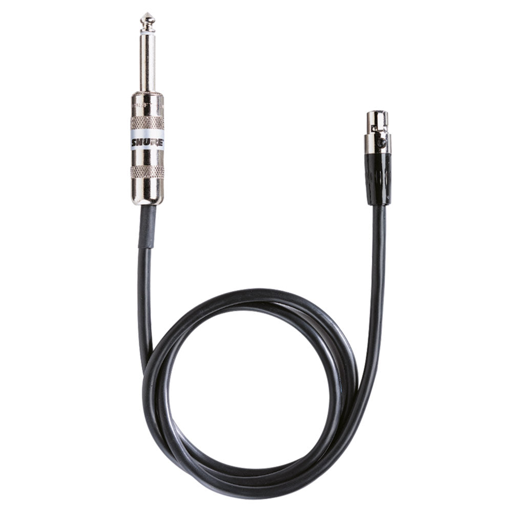 Shure WA302 Instrument cable - 4 Pin Mini Connector TA4F to 1/4 inch Connector