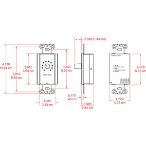 RDL DB-RCX10R Remote Volume Control for RCX-5C (Black) - Custom Engraving Option