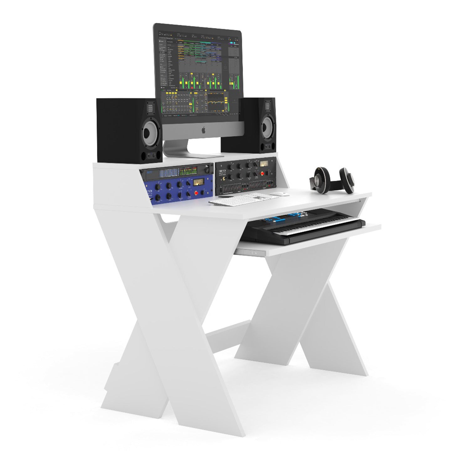 Glorious Sound Desk Compact - Studio or Editing Workstation (White)