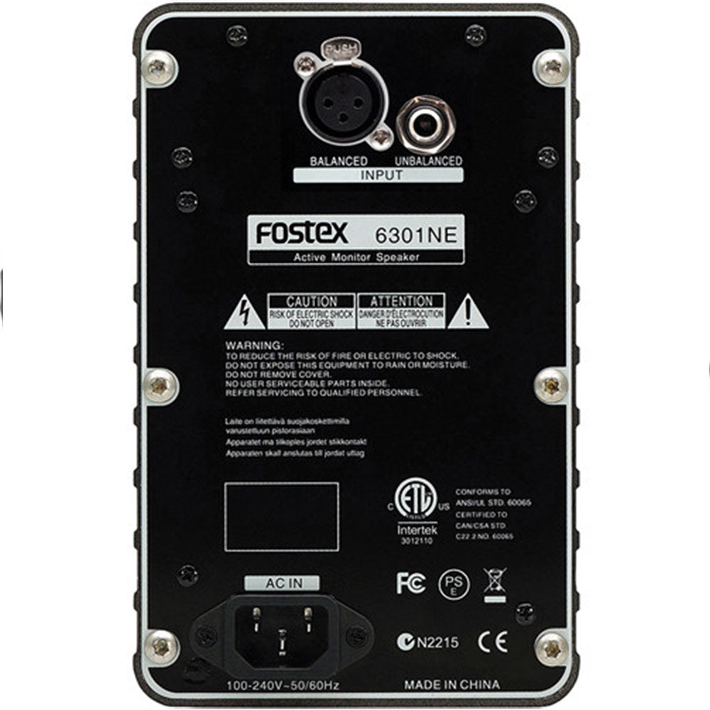 Fostex 6301NE Powered D-Class Confidence Monitor (Electronic Balanced Inputs)