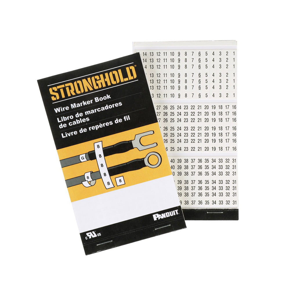 Panduit StrongHold PCMB-10 - Pre-Printed Wire Marker Book