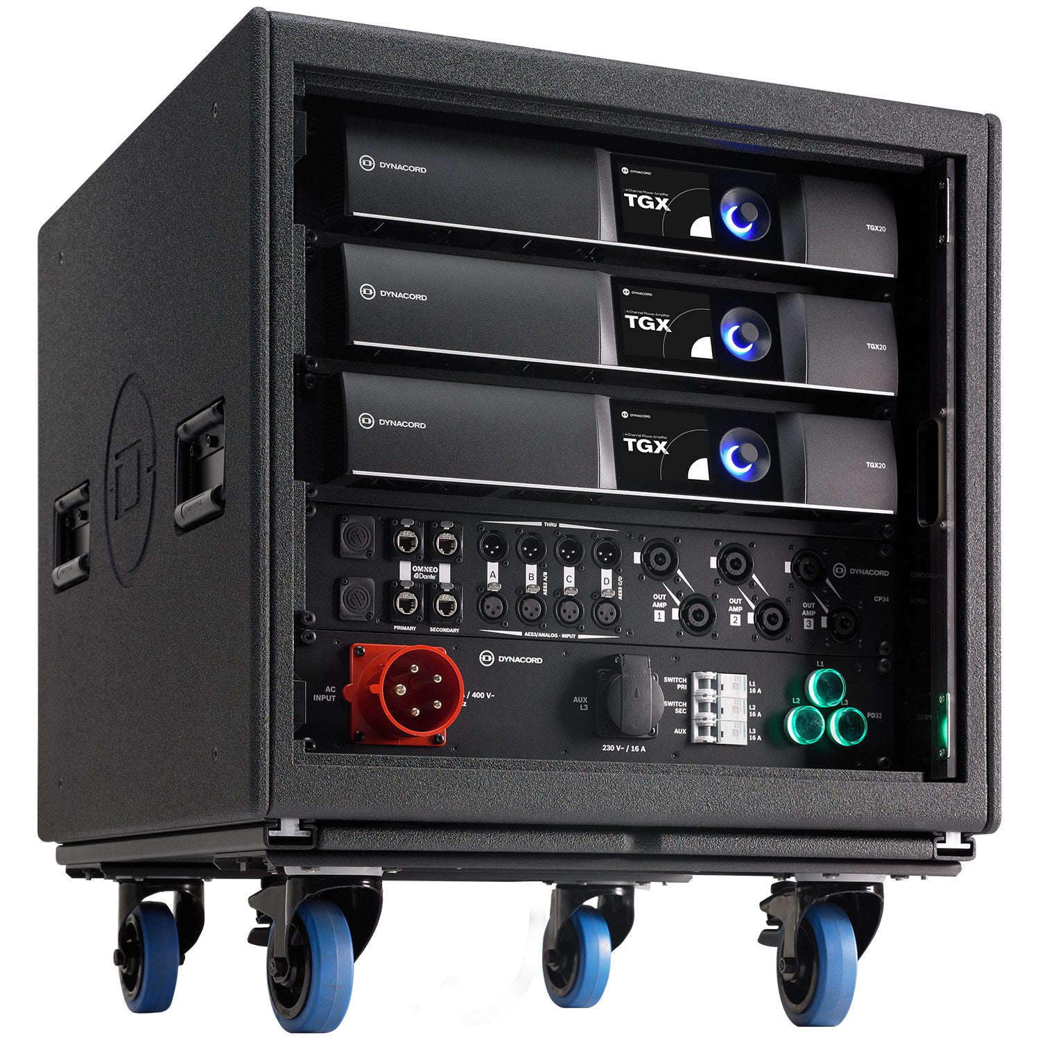 Dynacord TGX System Rack - Preconfigured Touring Power Amp System