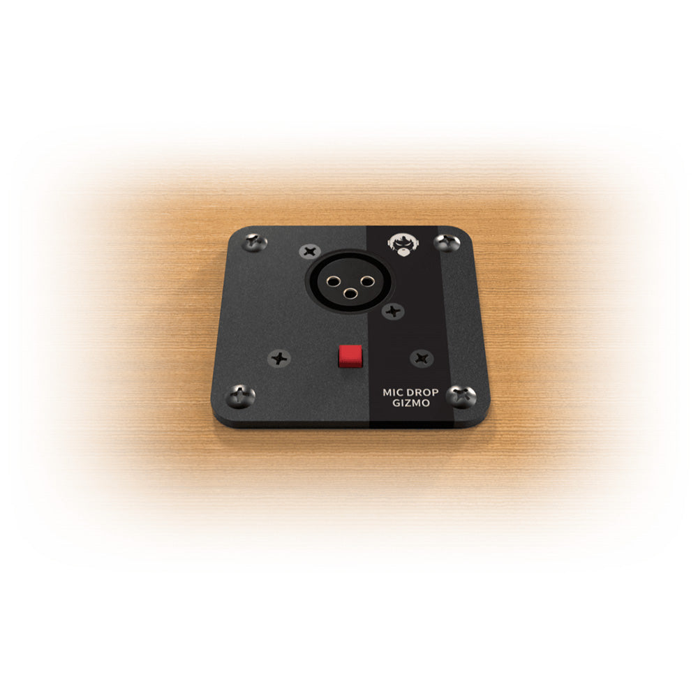 Angry Audio Mic Drop Gizmo - Desk Mount Cough Switch Panel
