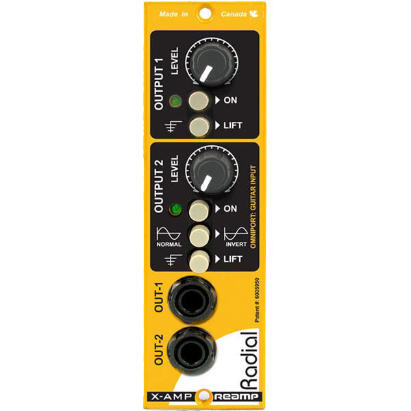 Radial Engineering X-Amp Active Reamp Designed for 500 Series Racks