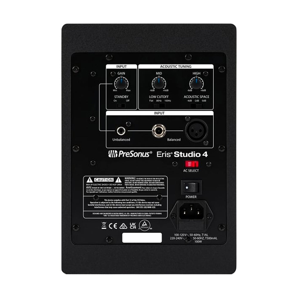 PreSonus Eris Studio 4 - Active 4-inch Two-Way Reference Monitor (Single)