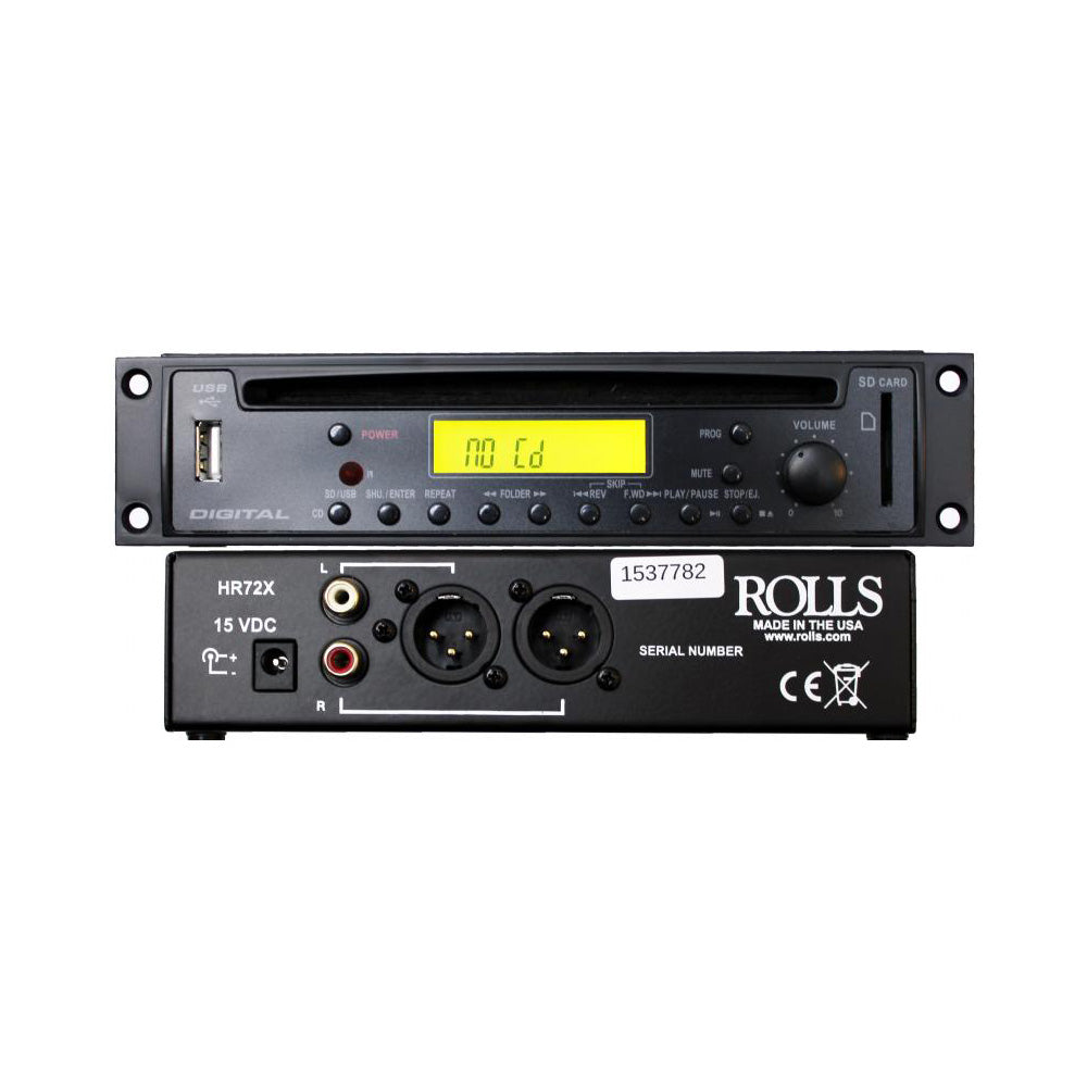 Rolls HR72X CD/MP3 Player with XLR Outputs