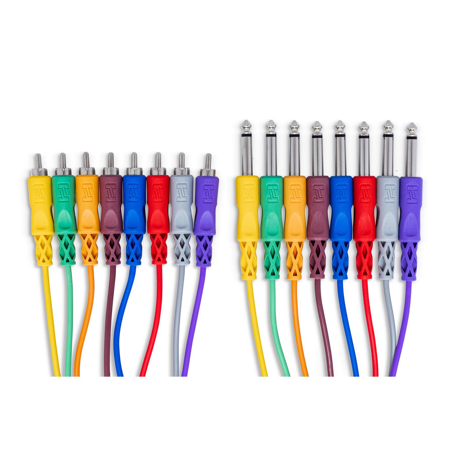 Hosa CPR-802 1/4 inch TS to RCA Unbalanced Snake, 6.6 feet