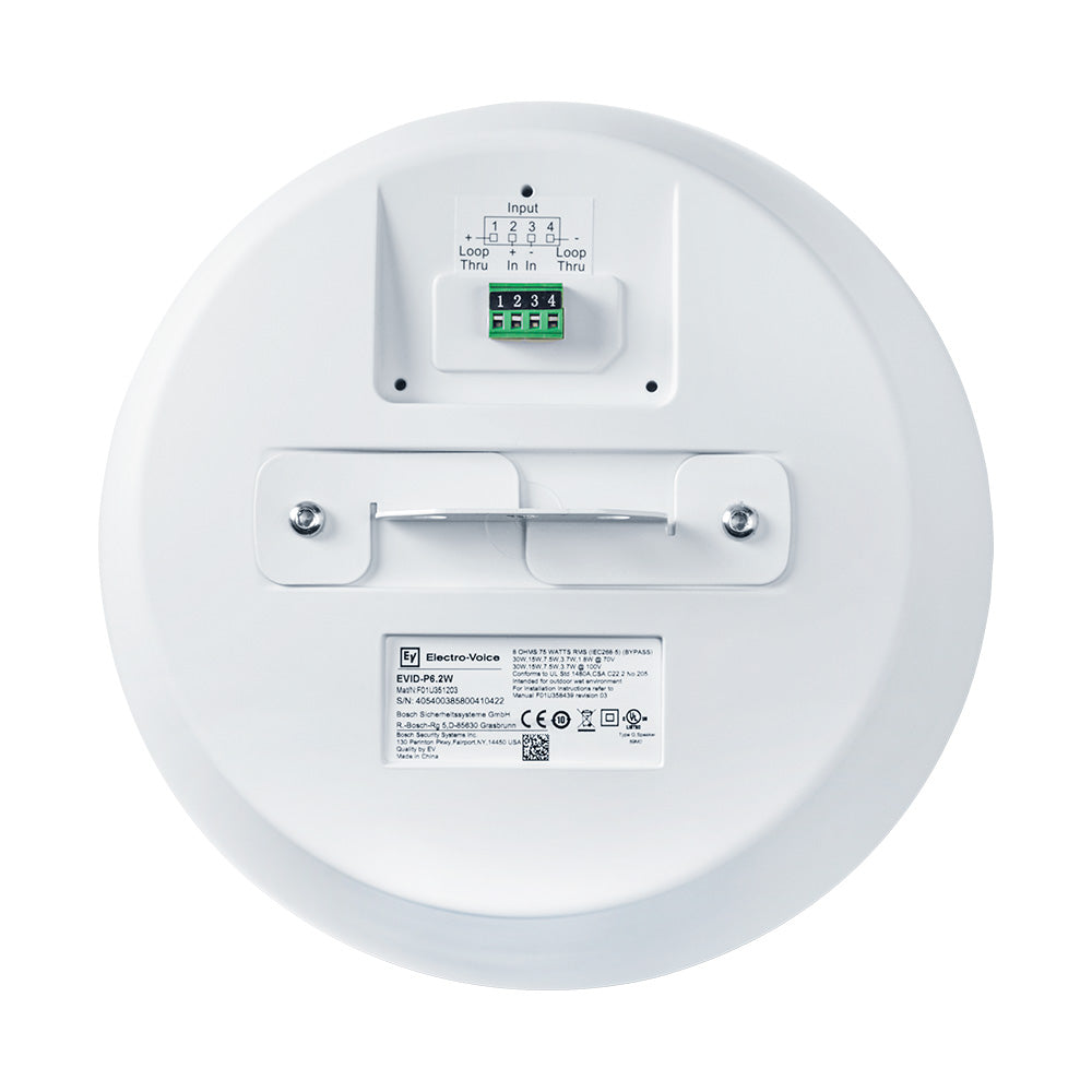 Electro-Voice EVID-P6.2 - Two-Way 6.5-Inch Coaxial Pendant Loudspeaker (White)